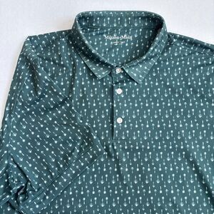 Mizzen + Main Versa Polo Mens XL Balsam Agave Green Performance Golf UPF Stretch